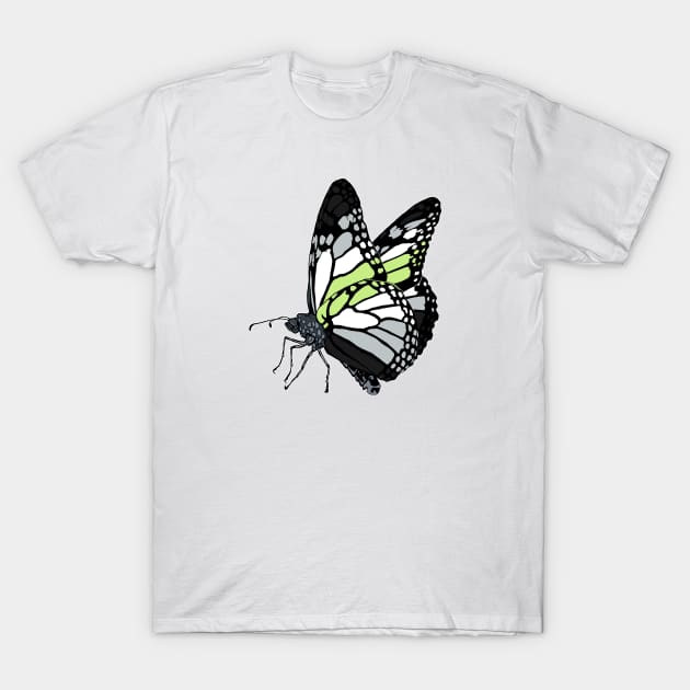 Agender Butterfly T-Shirt by theartfulscientist